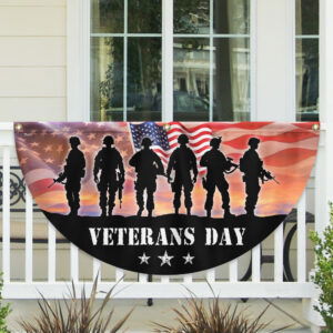 Veterans Day Honoring All Who Served Non-Pleated Fan Flag MLN3969FL