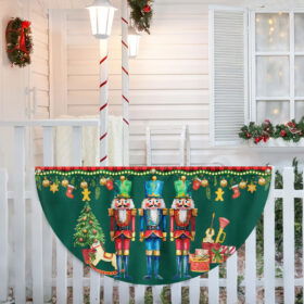 Nutcracker Merry Christmas Non-Pleated Fan Flag TQN3772FL